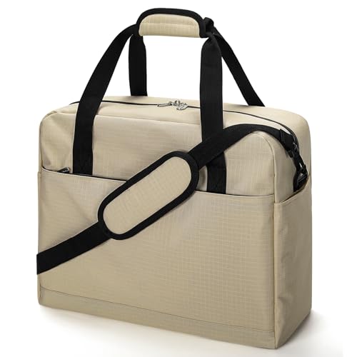ZZY Wizzair Handgepäck 40x30x20, 22L Faltbare Reisetasche Klein Handgepäck Tasche für Eurowings Flugzeug Weekender Damen und Herren (Kamelbraun) von ZZY