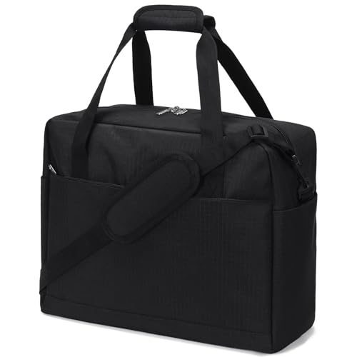 ZZY Wizzair Handgepäck 40x30x20, 22L Faltbare Reisetasche Klein Handgepäck Tasche für Eurowings Flugzeug Weekender Damen und Herren (Schwarz) von ZZY