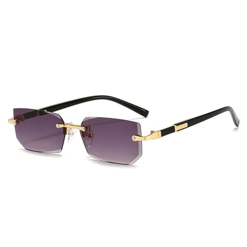 ZZZOLX Sonnenbrille herren Männer- Und Frauen -Rande -Sonnenbrille Kleine Quadratrahmen Sommerreise -Sonnenbrille.-Grau von ZZZOLX