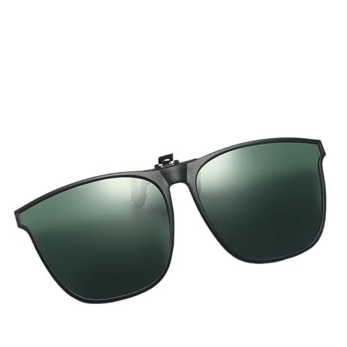 ZZZOLX Sonnenbrille herren Polarisierte Clip-On-Sonnenbrille Für Männer Autofahrer Brille Nachtsicht Gläsern Quadratgläser.-C2-Polarisiert von ZZZOLX
