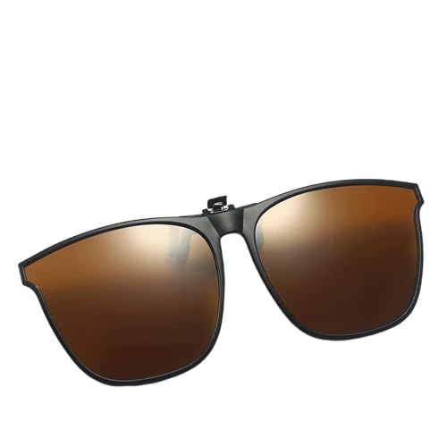 ZZZOLX Sonnenbrille herren Polarisierte Clip-On-Sonnenbrille Für Männer Autofahrer Brille Nachtsicht Gläsern Quadratgläser.-C3-Polarisiert von ZZZOLX