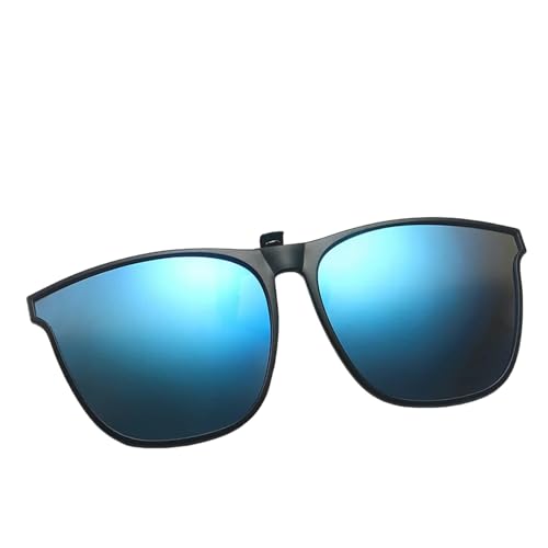 ZZZOLX Sonnenbrille herren Polarisierte Clip-On-Sonnenbrille Für Männer Autofahrer Brille Nachtsicht Gläsern Quadratgläser.-C4-Polarisiert von ZZZOLX