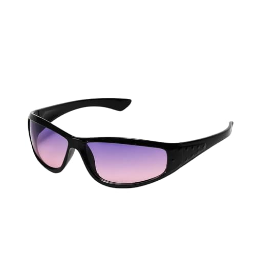 ZZZOLX Sonnenbrille herren Silberne Sonnenbrille, Farbe Hohl, Zukünftiger Technologischer Sinn, Internet -Promi -Sonnenbrille Für Frauen, Sonnenbrille Für Männer.-Allmählich Lila B von ZZZOLX