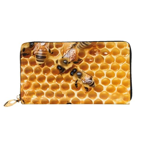 ZZZSWSYWZ Stilvolle Damen-Reisebrieftasche, lange Handy-Clutch, Geldbörse, Mikrofaser-Leder, Reißverschluss, Münzgeldbörse, Clutch, Kreditkarten-Organizer, Taschen, 3D-Druck, Grafik, lange Geldbörse von ZZZSWSYWZ