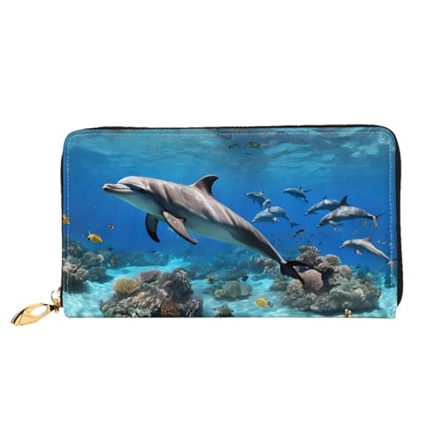 ZZZSWSYWZ Stilvolle Damen-Reisebrieftasche, lange Handy-Clutch, Geldbörse, Mikrofaser-Leder, Reißverschluss, Münzgeldbörse, Clutch, Kreditkarten-Organizer, Taschen, 3D-Druck, Grafik, lange Geldbörse von ZZZSWSYWZ