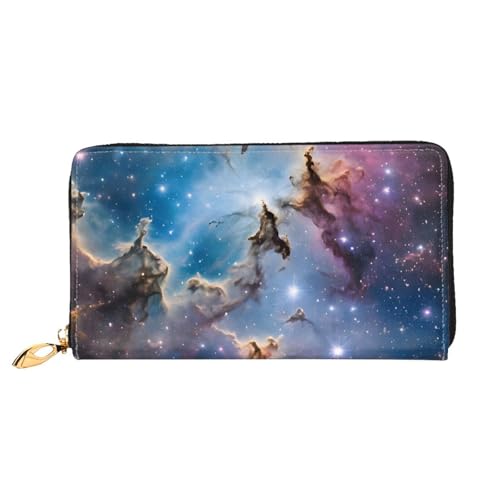ZZZSWSYWZ Stilvolle Damen-Reisebrieftasche, lange Handy-Clutch, Geldbörse, Mikrofaser-Leder, Reißverschluss, Münzgeldbörse, Clutch, Kreditkarten-Organizer, Taschen, 3D-Druck, Grafik, lange Geldbörse von ZZZSWSYWZ