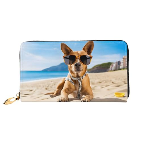 ZZZSWSYWZ Stilvolle Damen-Reisebrieftasche, lange Handy-Clutch, Geldbörse, Mikrofaser-Leder, Reißverschluss, Münzgeldbörse, Clutch, Kreditkarten-Organizer, Taschen, 3D-Druck, Grafik, lange Geldbörse von ZZZSWSYWZ