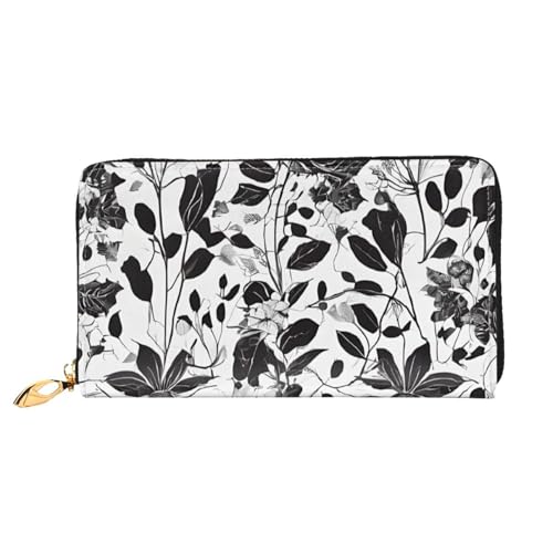 ZZZSWSYWZ Stilvolle Damen-Reisebrieftasche, lange Handy-Clutch, Geldbörse, Mikrofaser-Leder, Reißverschluss, Münzgeldbörse, Clutch, Kreditkarten-Organizer, Taschen, 3D-Druck, Grafik, lange Geldbörse von ZZZSWSYWZ