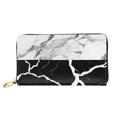 ZZZSWSYWZ Stilvolle Damen-Reisebrieftasche, lange Handy-Clutch, Geldbörse, Mikrofaser-Leder, Reißverschluss, Münzgeldbörse, Clutch, Kreditkarten-Organizer, Taschen, 3D-Druck, Grafik, lange Geldbörse von ZZZSWSYWZ