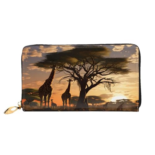 ZZZSWSYWZ Stilvolle Damen-Reisebrieftasche, lange Handy-Clutch, Geldbörse, Mikrofaser-Leder, Reißverschluss, Münzgeldbörse, Clutch, Kreditkarten-Organizer, Taschen, 3D-Druck, Grafik, lange Geldbörse von ZZZSWSYWZ