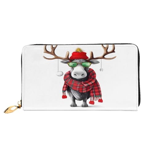 ZZZSWSYWZ Stilvolle Damen-Reisebrieftasche, lange Handy-Clutch, Geldbörse, Mikrofaser-Leder, Reißverschluss, Münzgeldbörse, Clutch, Kreditkarten-Organizer, Taschen, 3D-Druck, Grafik, lange Geldbörse von ZZZSWSYWZ