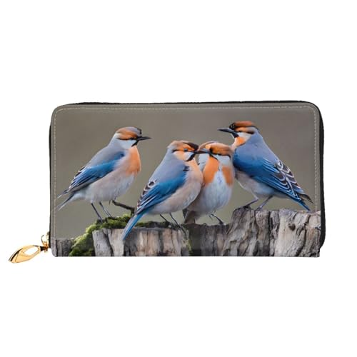 ZZZSWSYWZ Stilvolle Damen-Reisebrieftasche, lange Handy-Clutch, Geldbörse, Mikrofaser-Leder, Reißverschluss, Münzgeldbörse, Clutch, Kreditkarten-Organizer, Taschen, 3D-Druck, Grafik, lange Geldbörse von ZZZSWSYWZ
