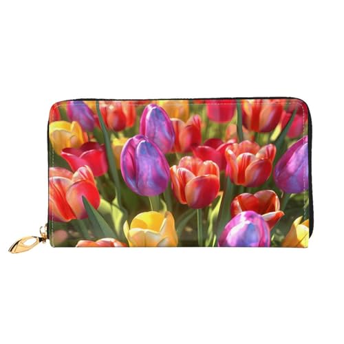 ZZZSWSYWZ Stilvolle Damen-Reisebrieftasche, lange Handy-Clutch, Geldbörse, Mikrofaser-Leder, Reißverschluss, Münzgeldbörse, Clutch, Kreditkarten-Organizer, Taschen, 3D-Druck, Grafik, lange Geldbörse von ZZZSWSYWZ