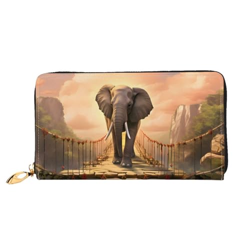 ZZZSWSYWZ Stilvolle Damen-Reisebrieftasche, lange Handy-Clutch, Geldbörse, Mikrofaser-Leder, Reißverschluss, Münzgeldbörse, Clutch, Kreditkarten-Organizer, Taschen, 3D-Druck, Grafik, lange Geldbörse von ZZZSWSYWZ