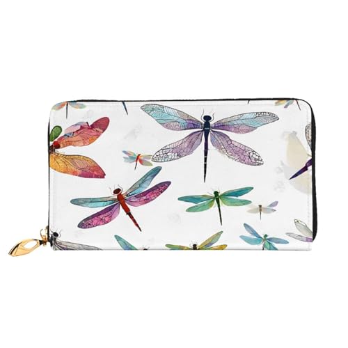 ZZZSWSYWZ Stilvolle Damen-Reisebrieftasche, lange Handy-Clutch, Geldbörse, Mikrofaser-Leder, Reißverschluss, Münzgeldbörse, Clutch, Kreditkarten-Organizer, Taschen, 3D-Druck, Grafik, lange Geldbörse von ZZZSWSYWZ