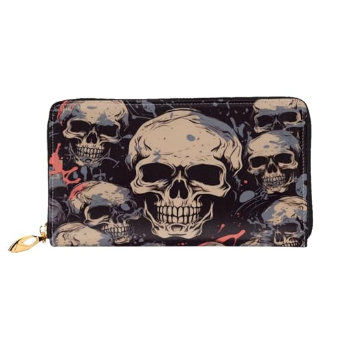 ZZZSWSYWZ Stilvolle Damen-Reisebrieftasche, lange Handy-Clutch, Geldbörse, Mikrofaser-Leder, Reißverschluss, Münzgeldbörse, Clutch, Kreditkarten-Organizer, Taschen, 3D-Druck, Grafik, lange Geldbörse von ZZZSWSYWZ