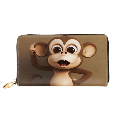 ZZZSWSYWZ Stilvolle Damen-Reisebrieftasche, lange Handy-Clutch, Geldbörse, Mikrofaser-Leder, Reißverschluss, Münzgeldbörse, Clutch, Kreditkarten-Organizer, Taschen, 3D-Druck, Grafik, lange Geldbörse von ZZZSWSYWZ