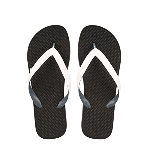 ZZlei2yu-12 Hausschuhe Mode Flip-Flops Herren Innen- und Außenbekleidung Outdoor Herren Strand Strand Flip-Flops Sommer Paare Persönlichkeit Badeschuhe(Weiß,40) von ZZlei2yu-12