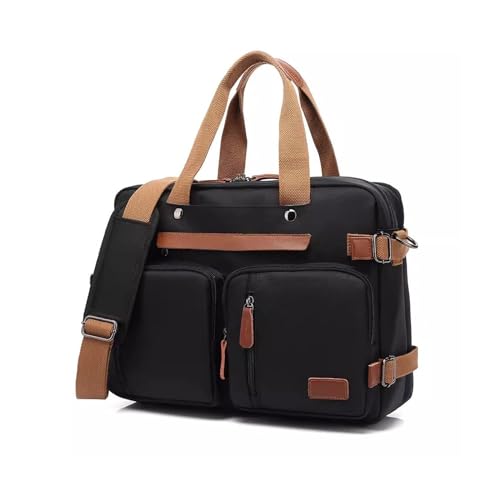 ZZlei2yu-12 laptoptasche 15,6/17,3-Zoll-Handheld-Aktentasche mit großem Fassungsvermögen, Schulter-/Schulter-Laptoptasche, multifunktionale Business-Tasche Notebook Tasche(Schwarz,15.6 inches) von ZZlei2yu-12