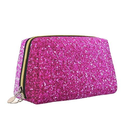 Make-up-Tasche mit Farbverlauf, Pailletten, glitzernd, tragbar, vielseitig, Kulturbeutel, große Kapazität, Kosmetiktasche für Damen, weiß, Einheitsgröße, Kulturbeutel von ZaKhs