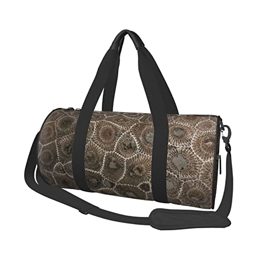 Petoskey Reisetasche mit Tasche und verstellbarem Riemen, groß, modisch, Yoga-Tasche für Damen und Herren, Schwarz , Einheitsgröße von ZaKhs