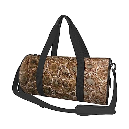 Petoskey Reisetasche mit Tasche und verstellbarem Riemen, groß, modisch, Yoga-Tasche für Damen und Herren, Schwarz , Einheitsgröße von ZaKhs