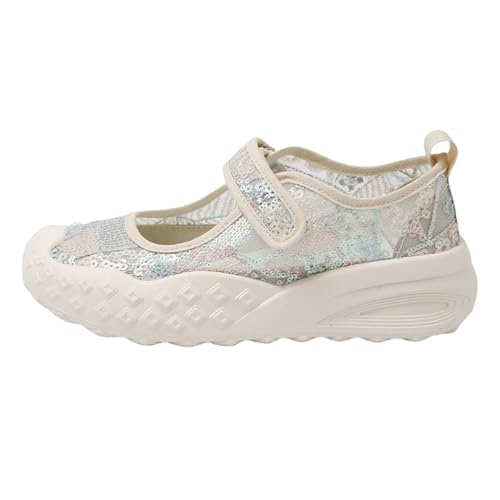 ZaKoonaC Damen Bequem-Mary-Janes - Schlupffestes Freizeitschuh (Blau, 37 EU) von ZaKoonaC