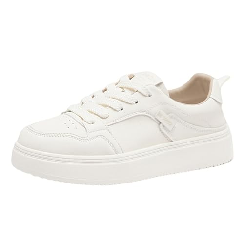 ZaKoonaC Damen Bequem-Schuhe - Leicht für Stadt Uni-Alltag (Weiß1, 39 EU) von ZaKoonaC