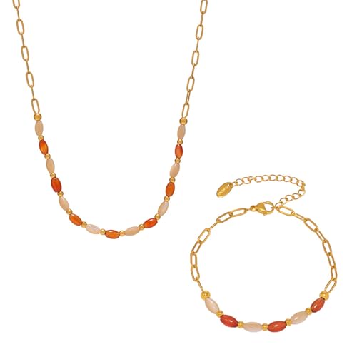 ZaKoonaC Sommer-Set Anhänger & Armband - Mit Achatperlen für Beruf und Urlaub ZaKoonaC Sommer-Set Anhänger & Armband - Mit Achatperlen für Beruf und Urlaub von ZaKoonaC