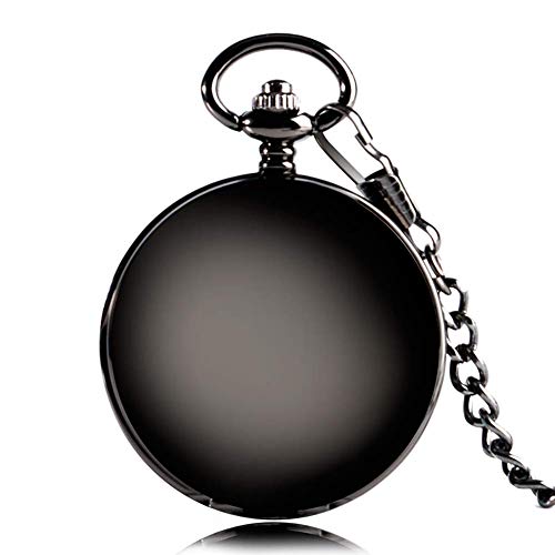ZaMoux Retro-Taschenuhr, Vintage-Quarz-Taschenuhr, glattes Zifferblatt, Doppel-Hunter-Design, mechanische Taschenuhr mit Handaufzug, Taschenuhrkette ZaMoux Retro-Taschenuhr, Vintage-Quarz-Taschenuhr, glattes Zifferblatt, Doppel-Hunter-Design, mechanische Taschenuhr mit Handaufzug, Taschenuhrkette von ZaMoux