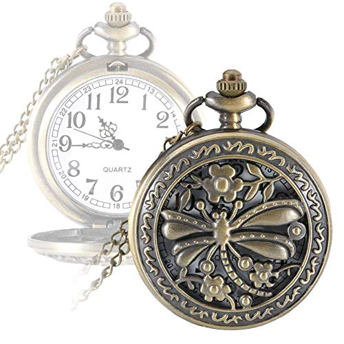 ZaMoux Retro-Taschenuhr, mechanische Taschenuhr mit Kette, Taschenuhr for Krankenschwester, Hohle Libellenuhr, Quarz-Taschenuhr, Legierung, Retro-Halsketten-Anhänger, Geschenk, Kettenuhr, Damenuhren ZaMoux Retro-Taschenuhr, mechanische Taschenuhr mit Kette, Taschenuhr for Krankenschwester, Hohle Libellenuhr, Quarz-Taschenuhr, Legierung, Retro-Halsketten-Anhänger, Geschenk, Kettenuhr, Damenuhren von ZaMoux