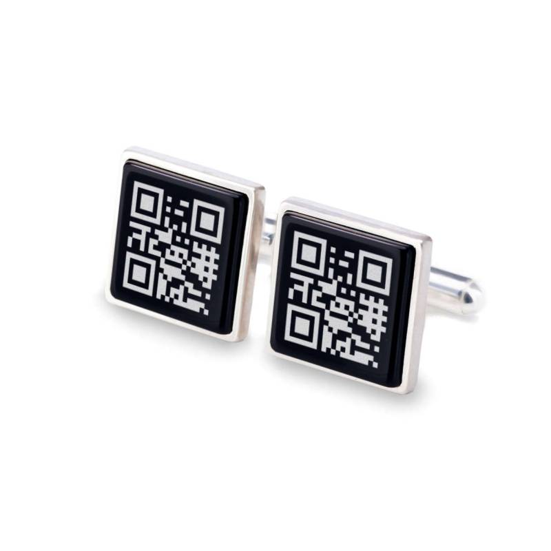 Geheime Nachricht Qr-Code Manschettenknöpfe, Geek Manschettenknöpfe Personalisiert, Benutzerdefinierte, Bräutigam Trauzeugen, Geschenke Für von ZaNaDesignCraft