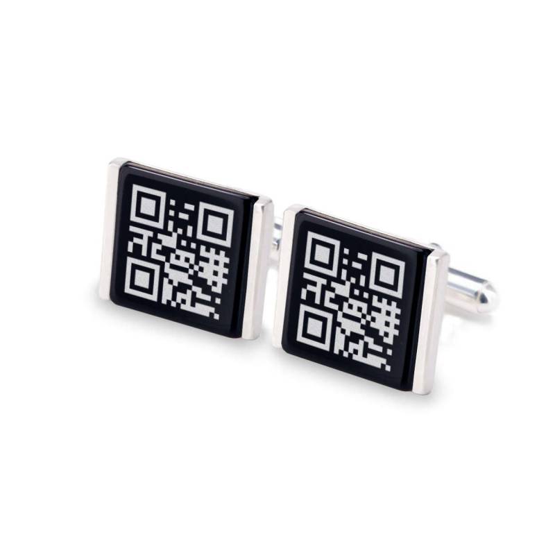 Personalisierte Manschettenknöpfe, Geheime Nachricht Qr-Code Benutzerdefinierte Bräutigam Trauzeugen, Herrengeschenke, Geschenk Für Männer von ZaNaDesignCraft