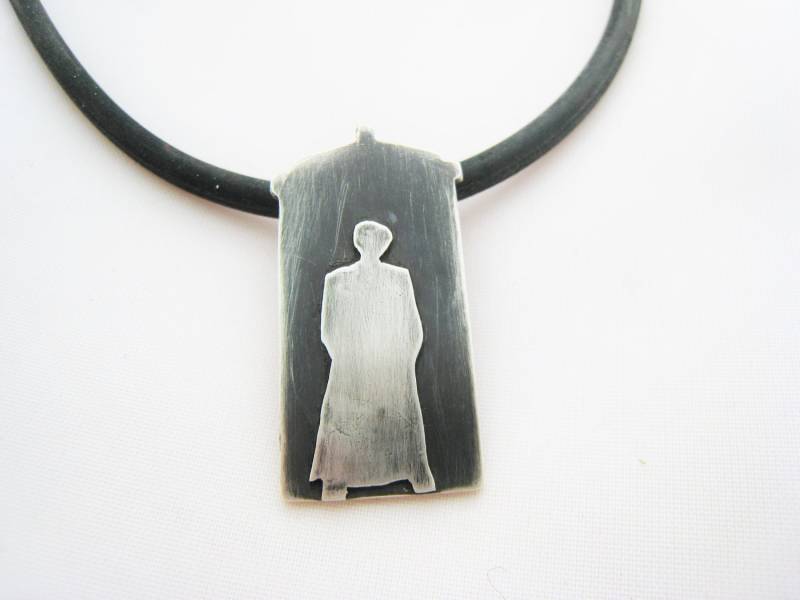 sterling Silber Tardis Halskette, Dr Who Schmuck, Geek Geschenk von ZaZing