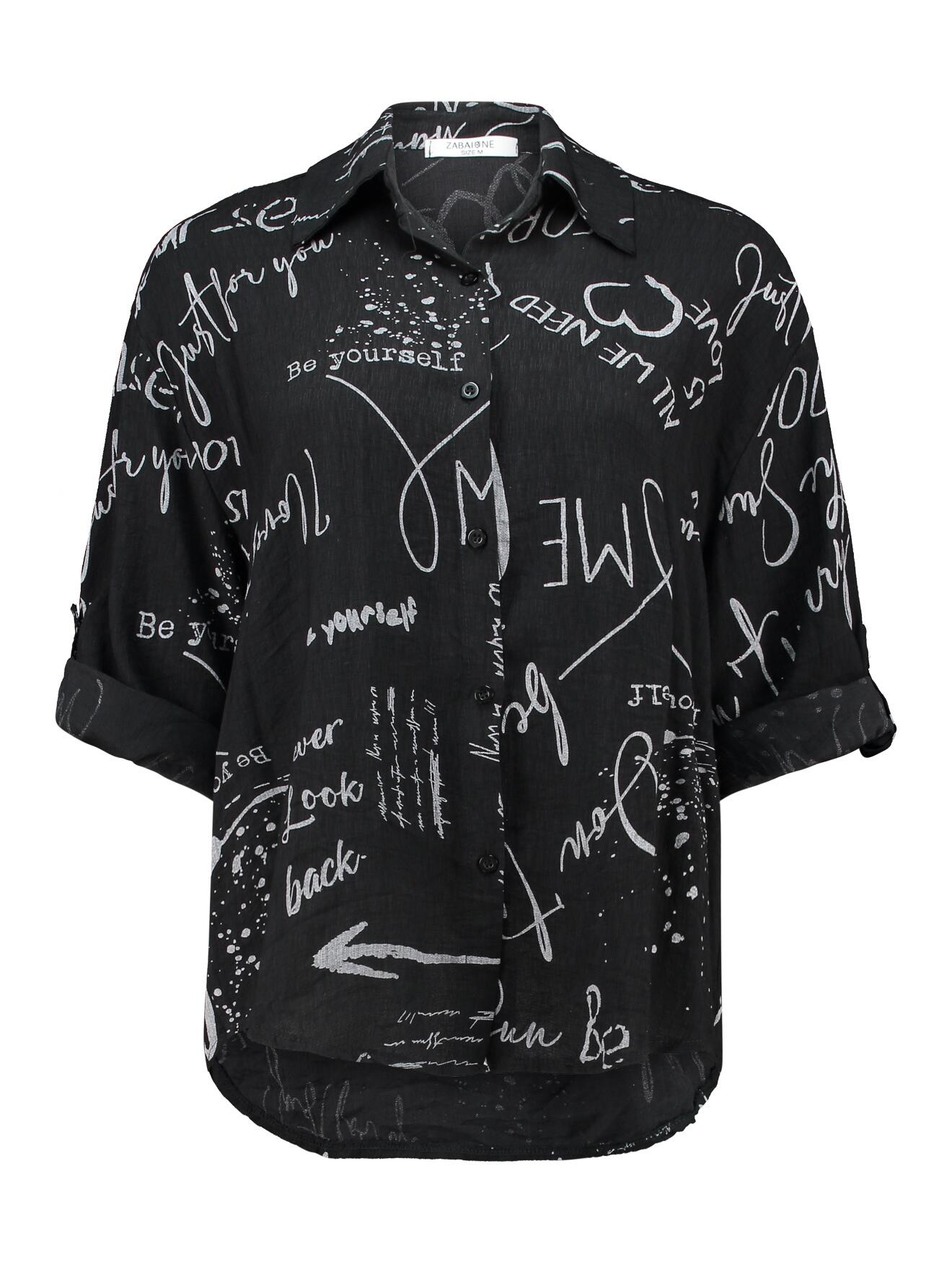 Zabaione - Blouse Ol44iviaa black - Gr. - M von Zabaione