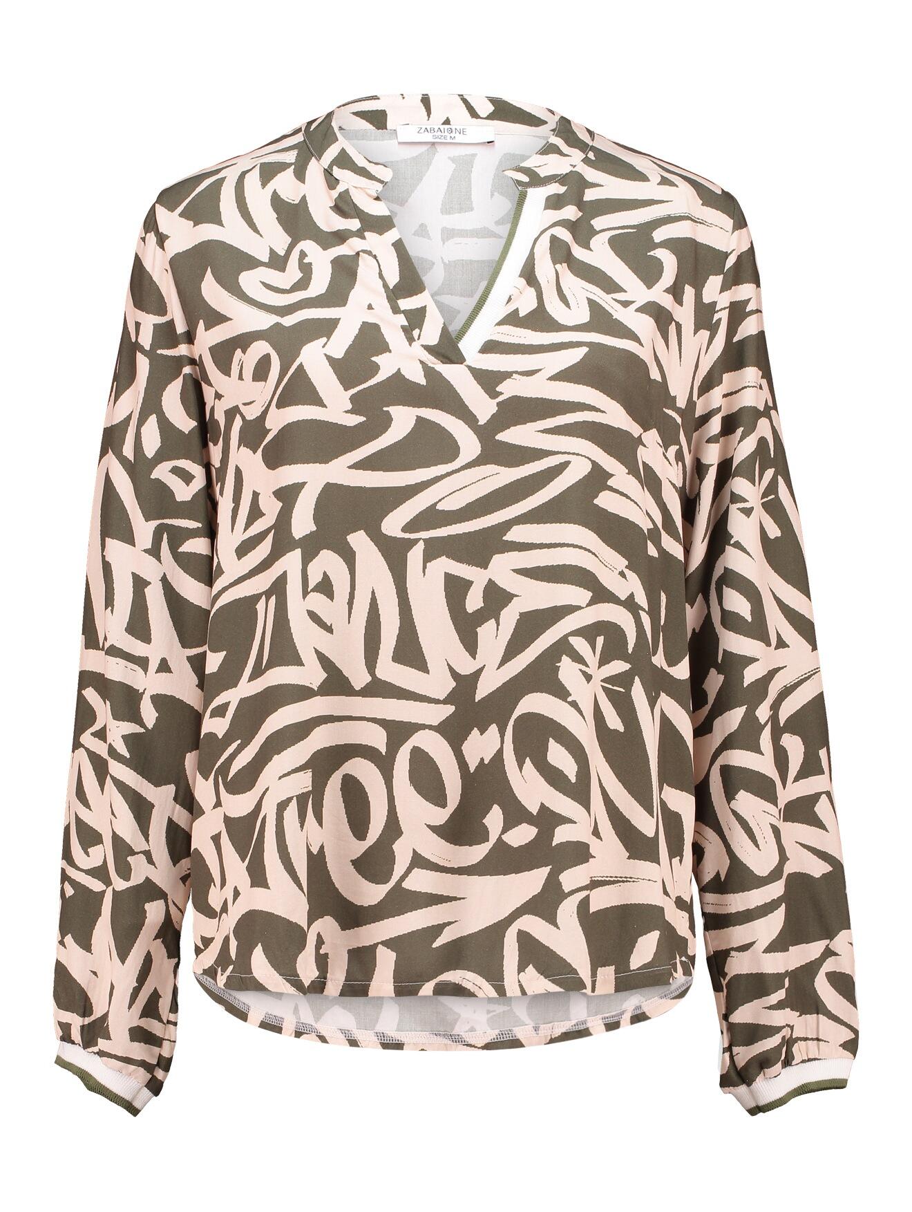 Zabaione - Blouse Wi44ra khaki - Gr. - S von Zabaione