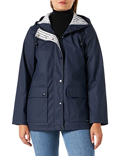 Zabaione Damen Regenjacke Kurzmantel Rainy maritimer Look NX-LB1806039 navy XL von Zabaione