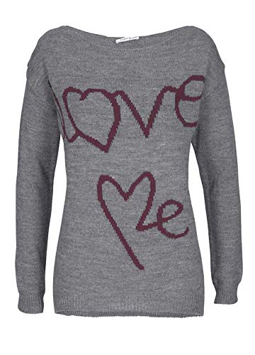 Zabaione Damen.Feinstrick-Pullover grau (L) von Zabaione