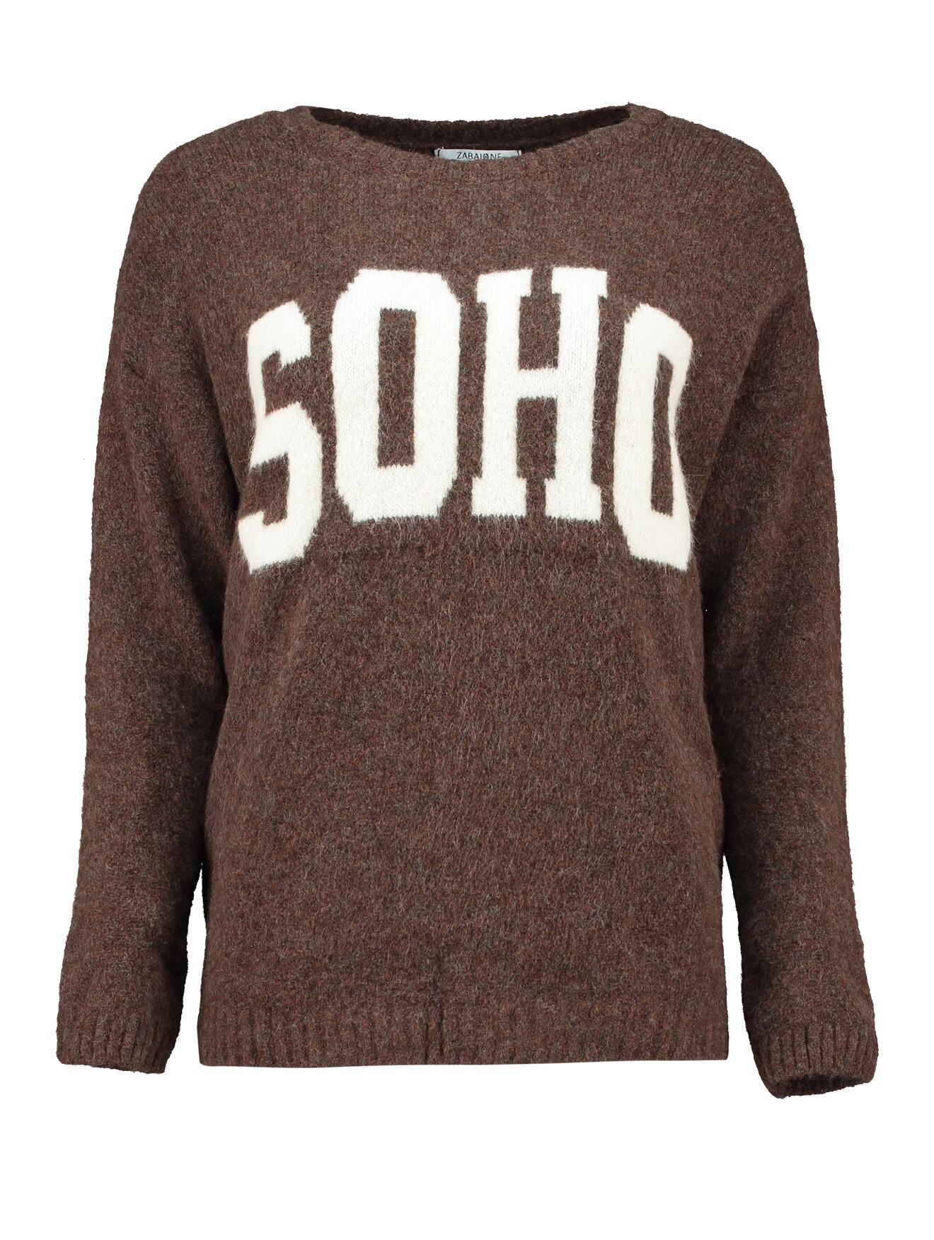 Zabaione - Pullover Cl44ara coffee von Zabaione