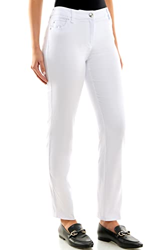 Zac & Rachel Millennium-Stoffhose für Damen, Optisches Weiß, 44 von Zac & Rachel