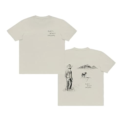Zach Bryan Offizielles Merch Quiet Heavy Dreams-T-Shirt für Erwachsene, Unisex, Cremeweiß, L Zach Bryan Offizielles Merch Quiet Heavy Dreams-T-Shirt für Erwachsene, Unisex, Cremeweiß, L von Zach Bryan