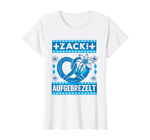 Trachtenshirt Damen Dirndl Shirt Bayern Tracht Oktoberfest T-Shirt Trachtenshirt Damen Dirndl Shirt Bayern Tracht Oktoberfest T-Shirt von Zack aufgebrezelt shirt Damen I Bayern Trachten