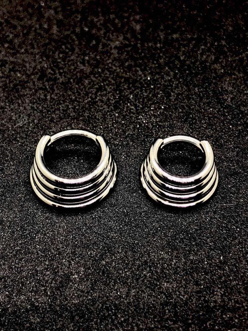 Titan Vierfach-Ring | 4-Ring Septum Hinged Clicker. 18G, 16G Und 14G. Viele Durchmesser Erhältlich Titan Vierfach-Ring | 4-Ring Septum Hinged Clicker. 18G, 16G Und 14G. Viele Durchmesser Erhältlich von ZadamerJewelry