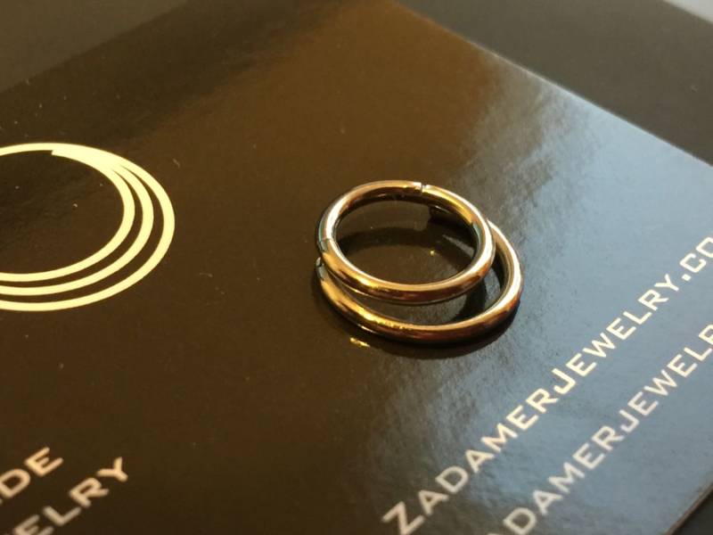 Titanium Crescent Doppel Septum Ring Klapp Clicker. 18G, 16G Oder 14G. Viele Durchmesser Erhältlich Titanium Crescent Doppel Septum Ring Klapp Clicker. 18G, 16G Oder 14G. Viele Durchmesser Erhältlich von ZadamerJewelry