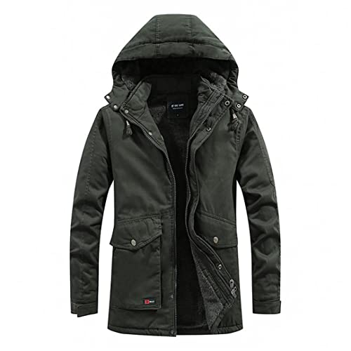 Herren Winterjacke Dicke Militärjacke Outdoor Warmer Mantel Herren Jacke Mode Kleidung GN2 L von Zadaos