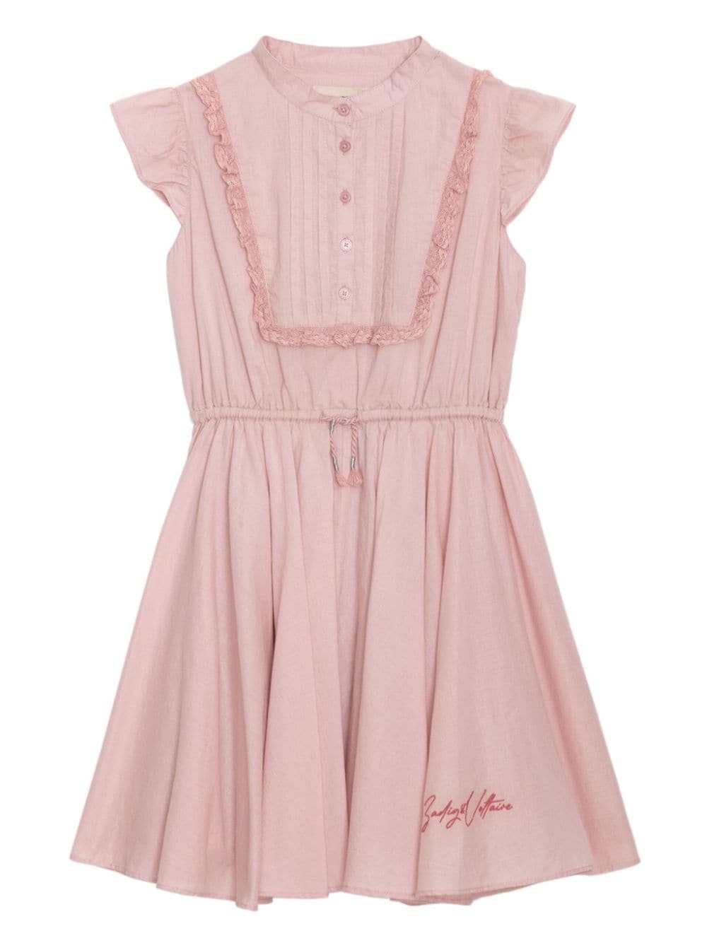 Zadig & Voltaire Kids Ausgestelltes Kleid mit Rüschenbesatz - Rosa von Zadig & Voltaire Kids