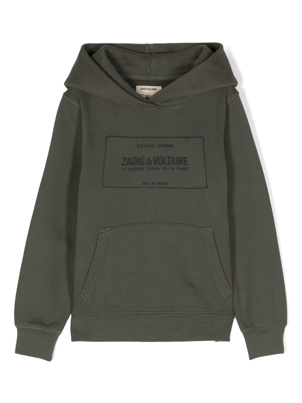 Zadig & Voltaire Kids Hoodie mit Logo-Prägung - Grün von Zadig & Voltaire Kids