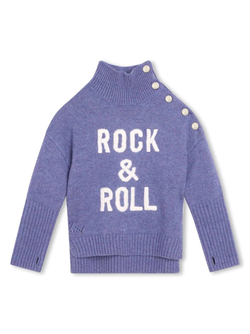 Zadig & Voltaire Kids Pullover mit Slogan-Print - Violett von Zadig & Voltaire Kids