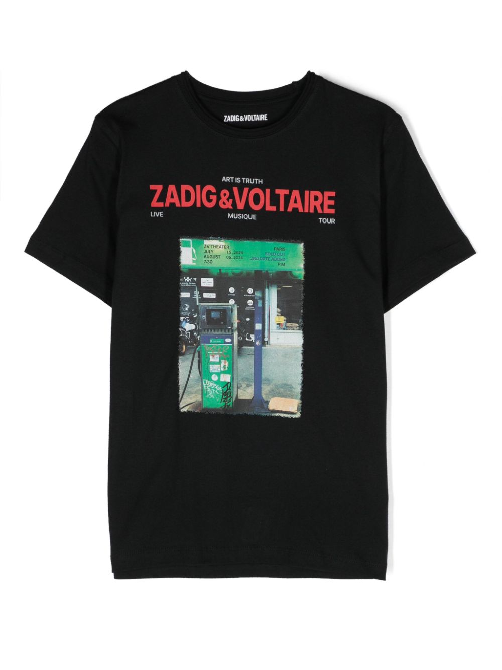 Zadig & Voltaire Kids T-Shirt mit Foto-Print - Schwarz von Zadig & Voltaire Kids