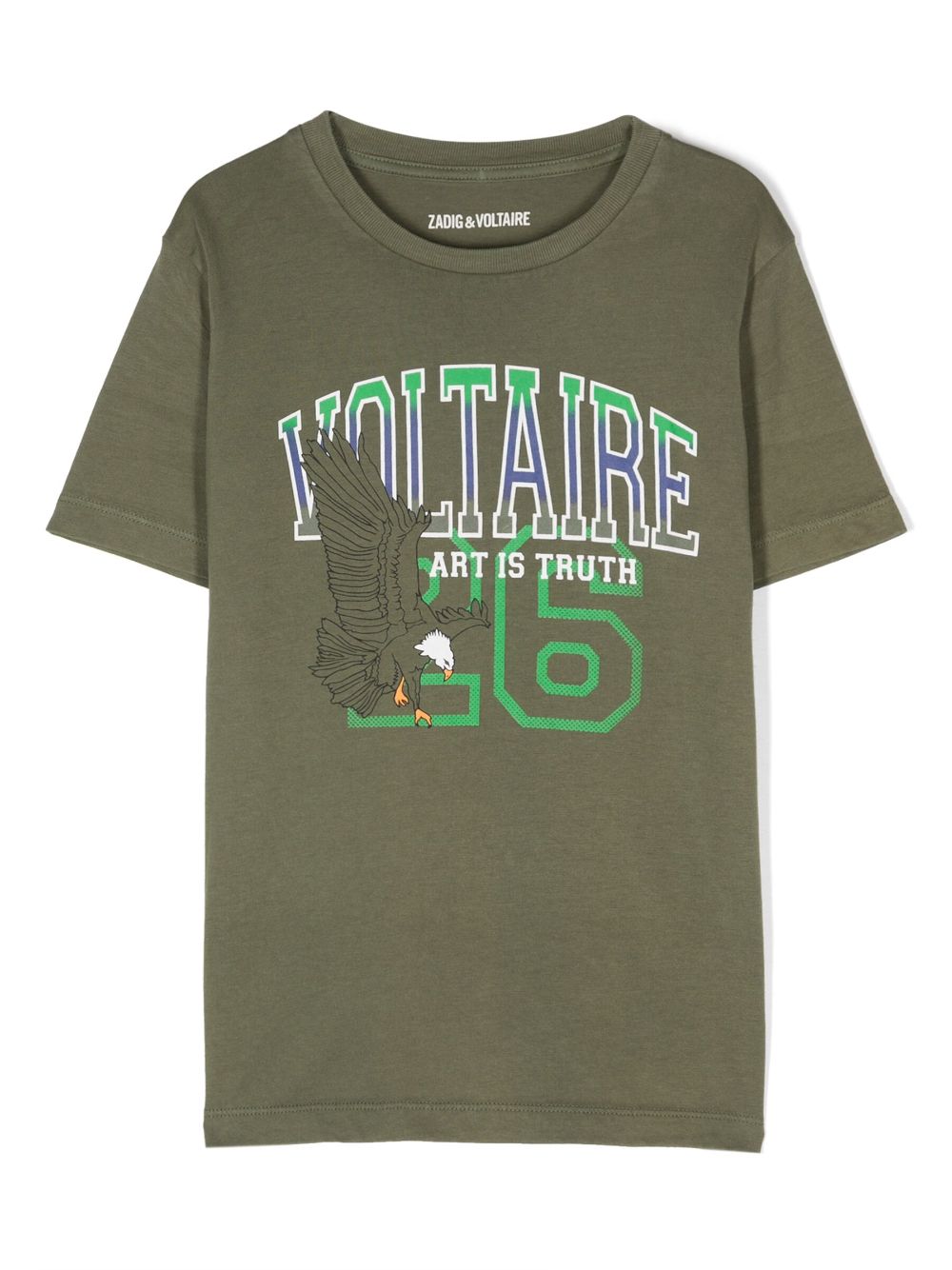 Zadig & Voltaire Kids T-Shirt mit Logo-Print - Grün von Zadig & Voltaire Kids